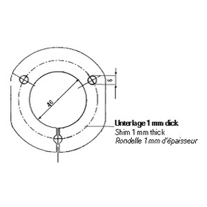 [8.00900.022] Metal base for plastic socket outlet 7/13-pin