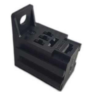 [9.9044.0] Micro Relay Socket with bracket, 2 x 6,3 mm + 4 x 4,8 mm