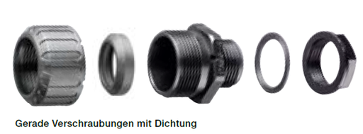 [AB16-M20] ABB - Straight Fitting - Sealed Fittings AB16-M16 - NC16 - NW13