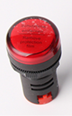 [AD16-22DSR] Control light - red- installation - D: 22mm