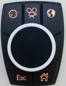 [CKJ-00000005] Carling CKJ - Knobs with 5 function switches- Symbol's free configured