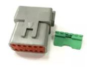 [DT04-12PA] Connector housing 12-pin DT series incl. Clamping part