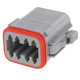 [DT06-08SA] DEUTSCH Socket Housing 8-pole DT-Series without bracket