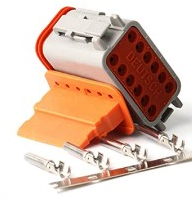 [DT06-12SA] DEUTSCH connector housing 12-pin DT06-12S series A coding - incl. 12 x terminals and 1 x SL 