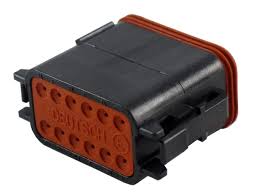 [DT06-12SB-C015] DEUTSCH Housing for female contacts 12-pole DT-Series B-Coding without bracket - C015