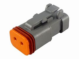 [DT06-2S-C017] DEUTSCH socket housing 2-pin DT series without bracket W2Sfor cable protection housing e.g. CI08-DT2 