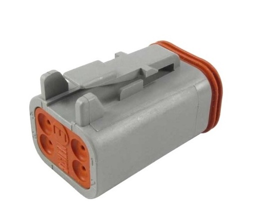 [DT06-4S] DEUTSCH Socket Housing 4-pole DT-Series without bracket