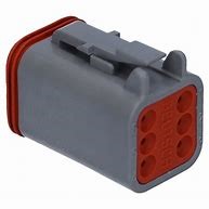 [DT06-6S-C015] Deutsch Housing for Female Terminals 6-pin (DT) C015