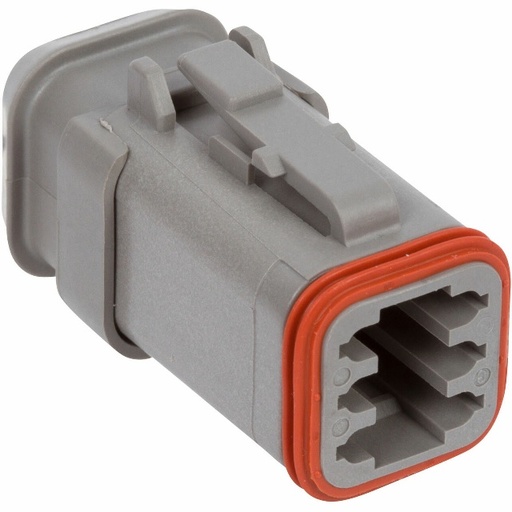 [DT06-6S-E008] DEUTSCH socket housing 6-pin DT series - without wedgelock - version E008
