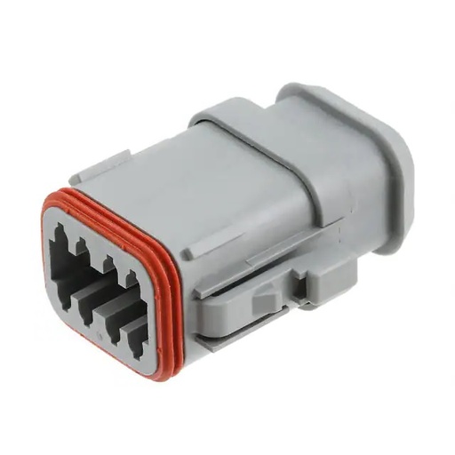 [DT06-8SA-E008] DEUTSCH socket housing 8-pin DT series - without wedgelock - version E008