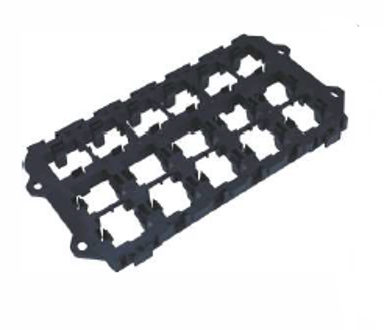 [EBR-FRA16] Fuse / relay box system CVEP - 16-pol. - Frame part housing - Material: Nylon66 + 33% GF / Nylon6 / FR