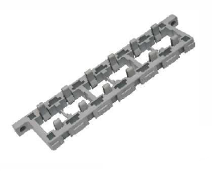 [EBR-FRA6] Fuse / relay box system CVEP - 6-pol. - Frame part housing - Material: Nylon66 + 33% GF / Nylon6 / FR