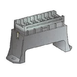 [0300541] Fuseholder UniVal - 4-pol. - without contacts 