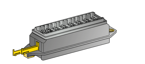 [0300581] Fuseholder for UniVal / normOTO - 8-way - HOUSING WITHOUT TERMINALS