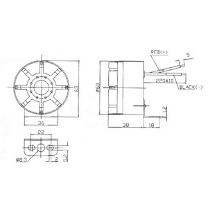[F.HU97PB-1.5kHz] Signalgeber 10-100V- 97dB - IP67 - pulsierender Ton