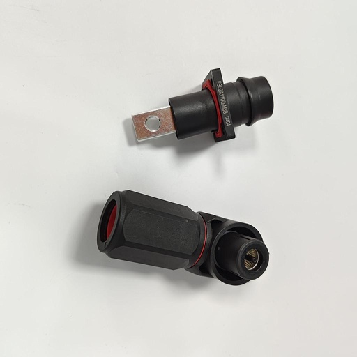 [FSE2A110Q-N8B] High-current socket outlet 350A/1500V - straight version - Black - M8 internal screw connection