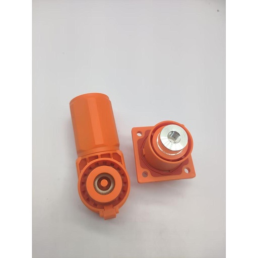 [FSE80110P-95A4] High-current plug 350A/1500V - 90° angled version - Orange - M8 internal screw connection - 95mm²