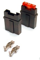 [H1110] Fuse Holder normOTO - Housing: PA 66 - 2x 6.3 Terminals vertical 1-pol.