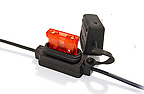 [H1325] Flat fuse holder normOTO Housing: PP, 1.5mm² black cable 1-pole with cover