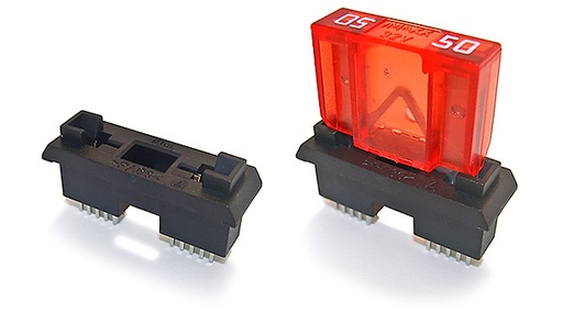 [H9810-2x10] Flachsicherungshalter maxiOTO Gehäuse: PA, Leiterplatte, 1-pol.