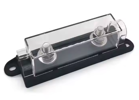 [HMG2] Sicherungshalter mit transparenten Deckel und Anschraublaschen für ANL Sicherungen