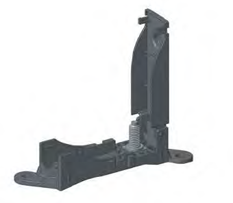 [0301223] MEGAVAL fuse holder with hinged cover and lateral fastening straps 