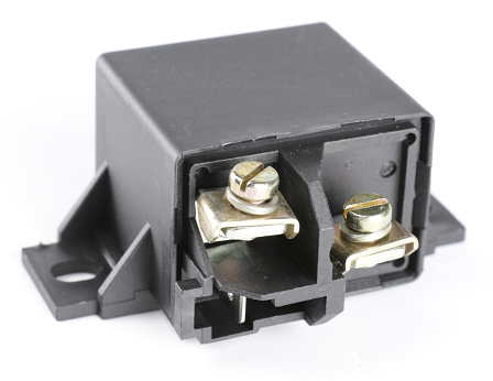 [HSRS112ADD75] Power Relay - 12V - 75A - Closing Contact with 2x Diode - 2x M5 / 2x 6,3mm Terminals - 2 x side bracket