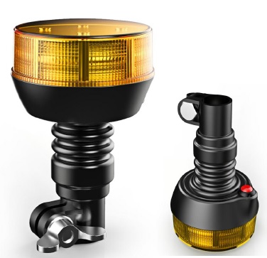 [LW.X.0008] Beacon / Warning Light LED 10-30V - 16W, flexible DIN mount base