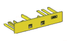 [0301696] Module component / accessory secondary locking yellow 