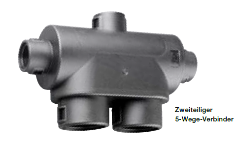 [MPS201220-2020] ABB - Two-piece 5-way connector - NC 20/12/20/20/20