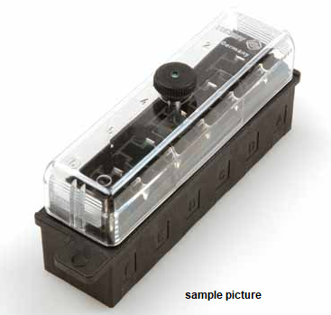 [SD6-H1276] UniVal/normOTO fuseholder with transparent Cover with schrew, 6-pole