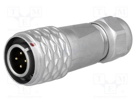 [SF1210/P4] Plug; SF12; male; PIN: 4; IP67; 4÷6,5mm; 5A; soldering; 200V