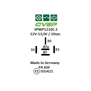 [SPWP1210C.10] Spannungswächter - Eingang: 12-13,5V - Strom: 10A - einstellbar - Lasche: optional - Ausgang: 10A Wechsler