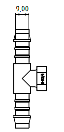 [T-P01ASM] T-Stück für Sensor S-P01ASM.x
