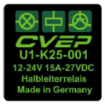 [U1-K25-001] Halbleiterrelais 12-24V - 15A-24VDC - Geghäuse: 30x30x30mm