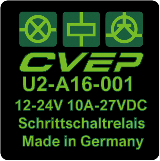 [U2-A16-001] Schrittschaltrelais potentialfrei, umpolbar, positiv getriggert