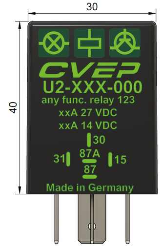 [U2-L65-900] Time relay 24V, 1...15min, adjustable, NO:20A/NC:20A, drop-out delayed, not potential-free, retriggerable