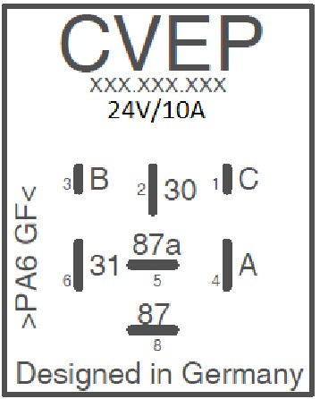 [UNI2415.7.0] Universalrelay 24V 15A programmable 7-pin