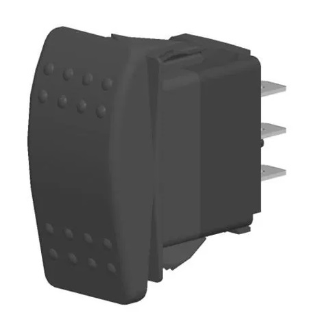 [VLD1S00B-AZC00-000] Carling Switch Contura 12V - (ON)-OFF-(ON) - Rocker Contura II black