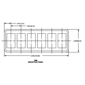 [VM6-01] Mounting Panel / 6 Hole