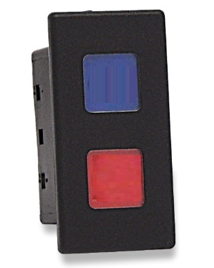 [VP1HT-B11KR-00000] Carling Control-Lamp J/V-Series 12V - LED 1 green - LED 2 red