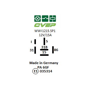 [WWI1215.5P1] Wiper - Washer - Intervall Relay 12V - Changer- Intervalltime: 4-20 sec. - bracket: optional - adjustable - Electricity: 15A
