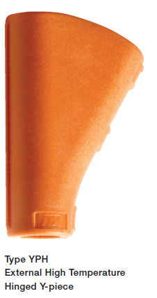 [YPH161208] ABB - External Hinged Y-piece - Series YPH - (NC: 16/12/08 - NW: 13/10/7,5) - Color: Orange - Material: PA6