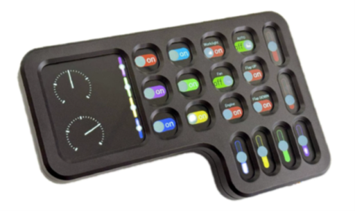 [CANDiCon25] CVEP CANDiCon25 - CAN control terminal - Display 2x 5"’ - Touch - Housing: Aluminium black